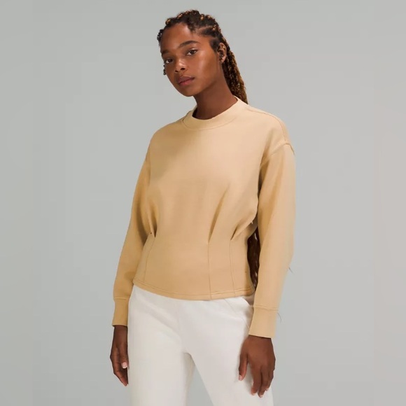 Lululemon Gathered Waist Crew Pullover Sweatshirt - Picture 1 of 7